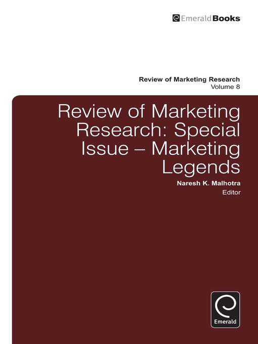 Upplýsingar um Review of Marketing Research, Volume 8 eftir Naresh Malhotra - USE 0493 - Biðlisti